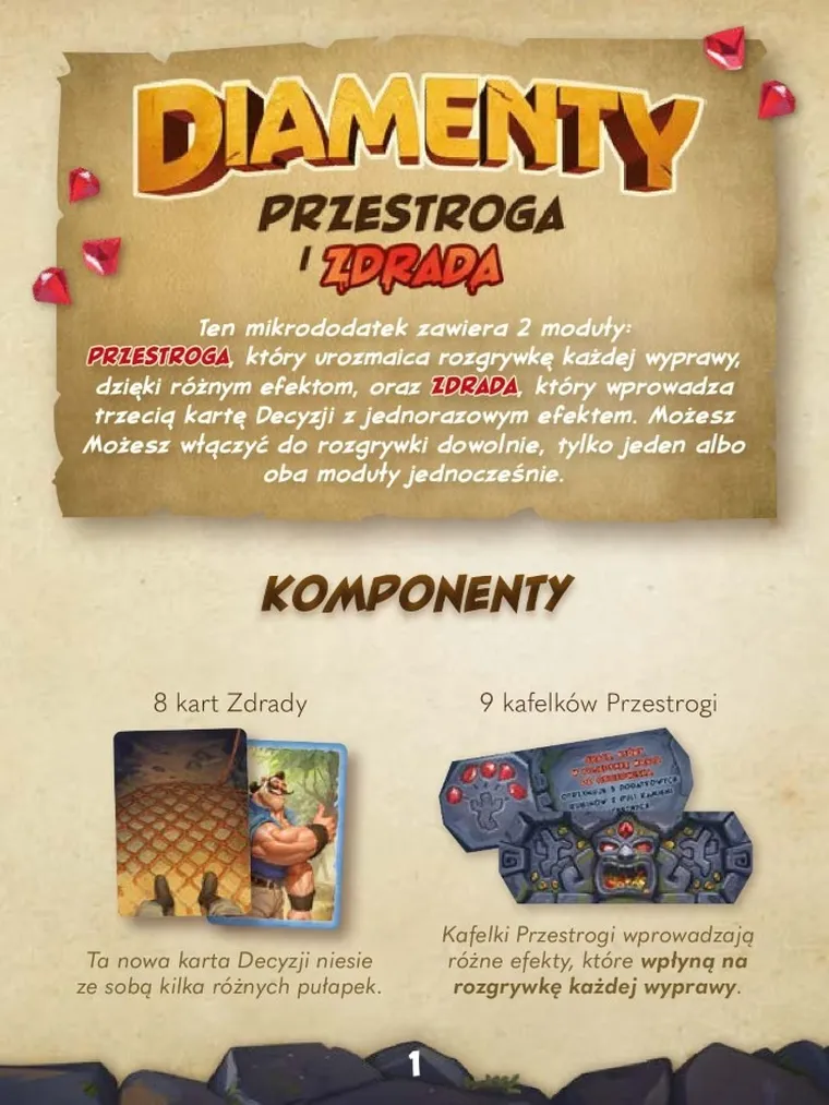 Portal Games, Diamenty: Przestroga i Zdrada, dodatek do gry