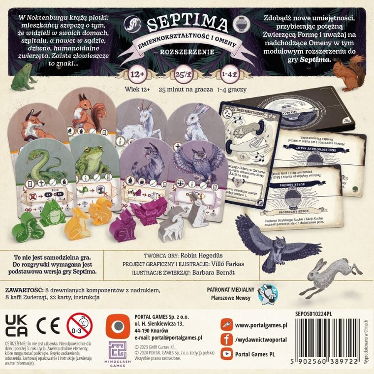 Portal Games, Septima: Zmiennoksztność i Omeny, dodatek do gry