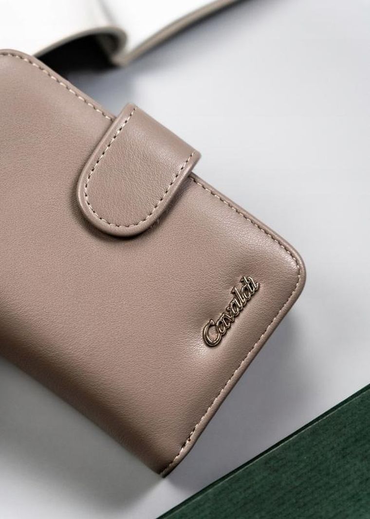 Portfel, beżowy, skóra ekologiczna, Cavaldi