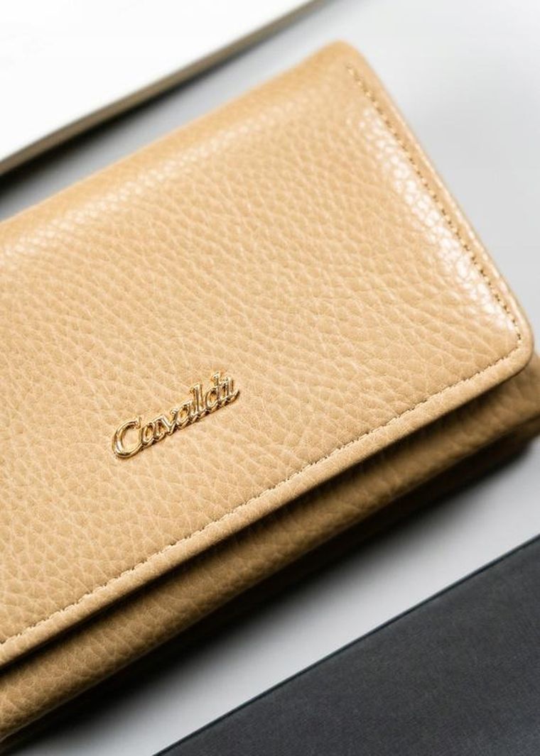 Portfel, beżowy, skóra ekologiczna, Cavaldi