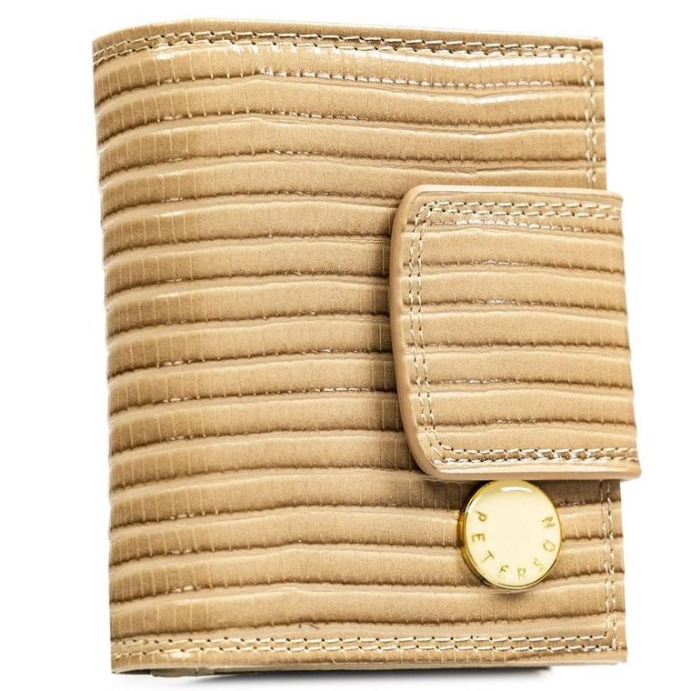 Portfel, beżowy, skóra ekologiczna, Peterson