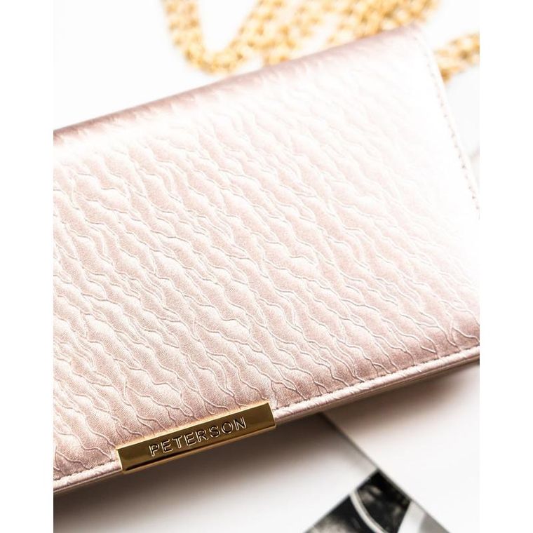 Portfel, beżowy, skóra ekologiczna, Peterson