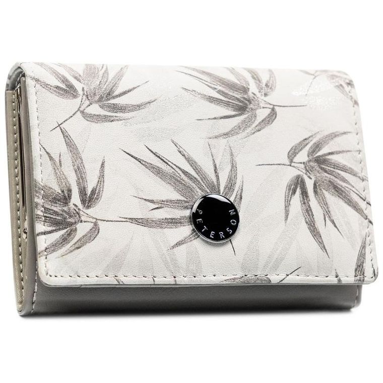 Portfel, biały, skóra ekologiczna, Peterson