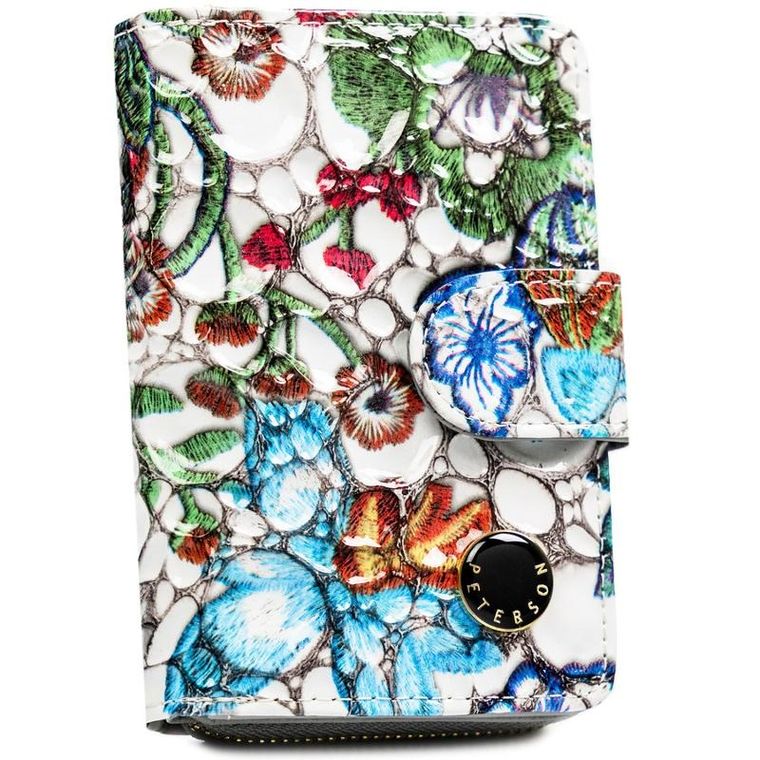 Portfel, biały, skóra ekologiczna, Peterson