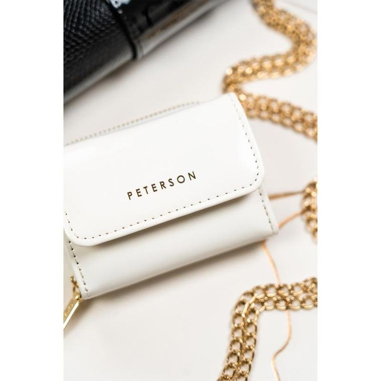 Portfel, biały, skórzany, RFID, Peterson
