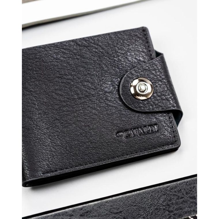 Portfel, brązowy, skóra ekologiczna, 4U Cavaldi