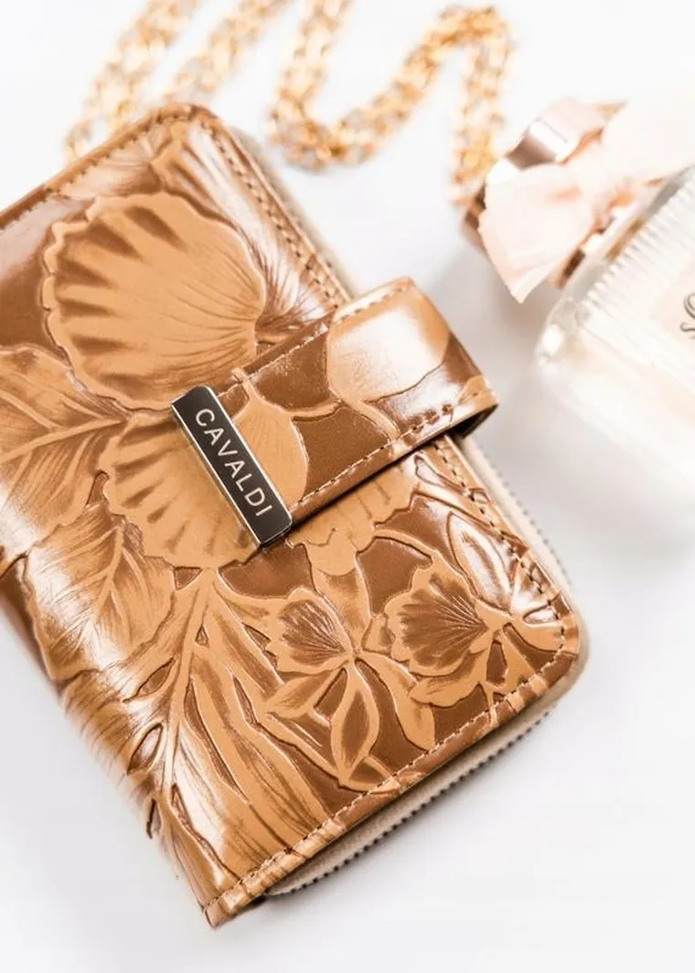 Portfel, brązowy, skóra ekologiczna, Cavaldi