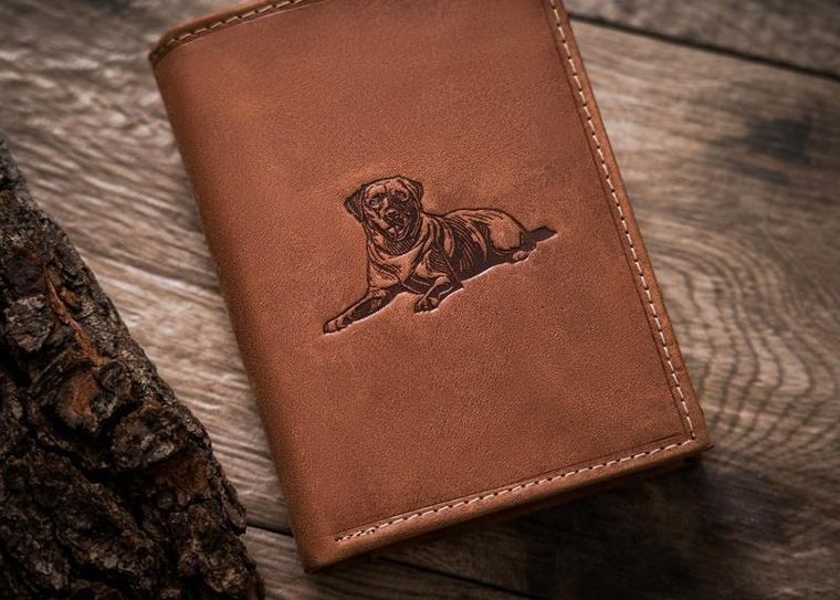 Portfel, brązowy, skórzany, Always Wild