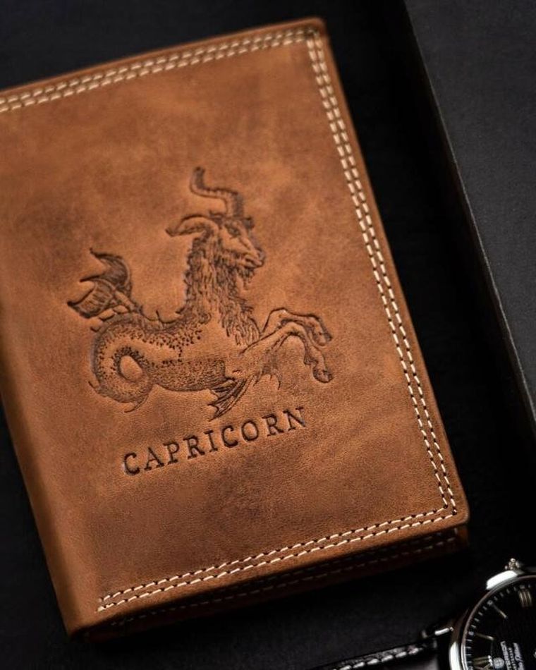 Portfel, brązowy, skórzany, Always Wild