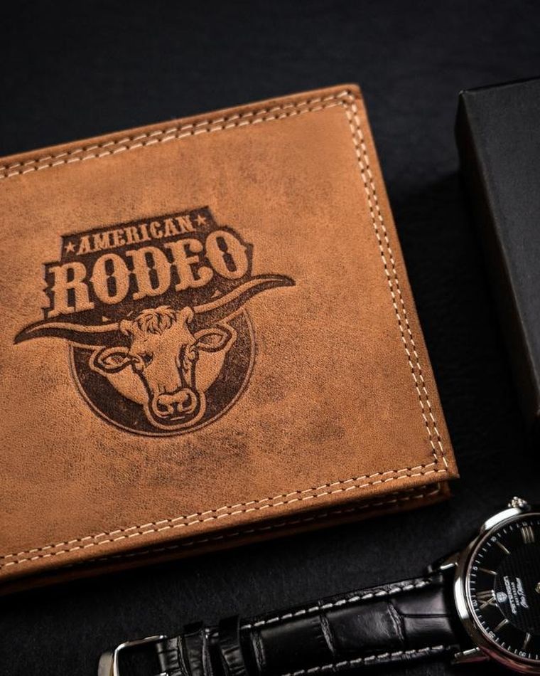 Portfel, brązowy, skórzany, Always Wild