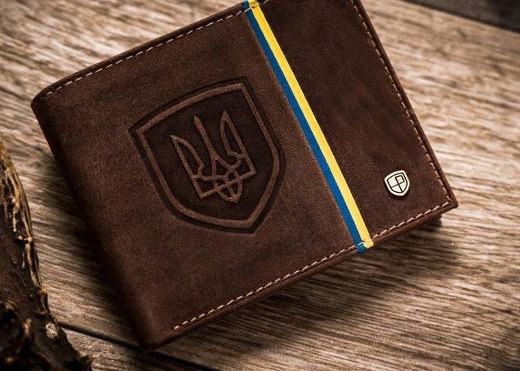 Portfel, brązowy, skórzany, RFID, Peterson