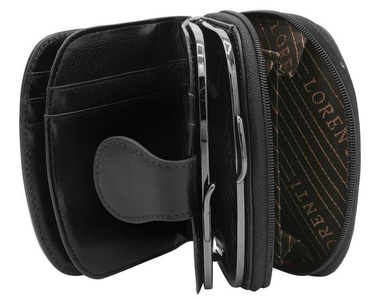 Portfel, czarny, Lorenti