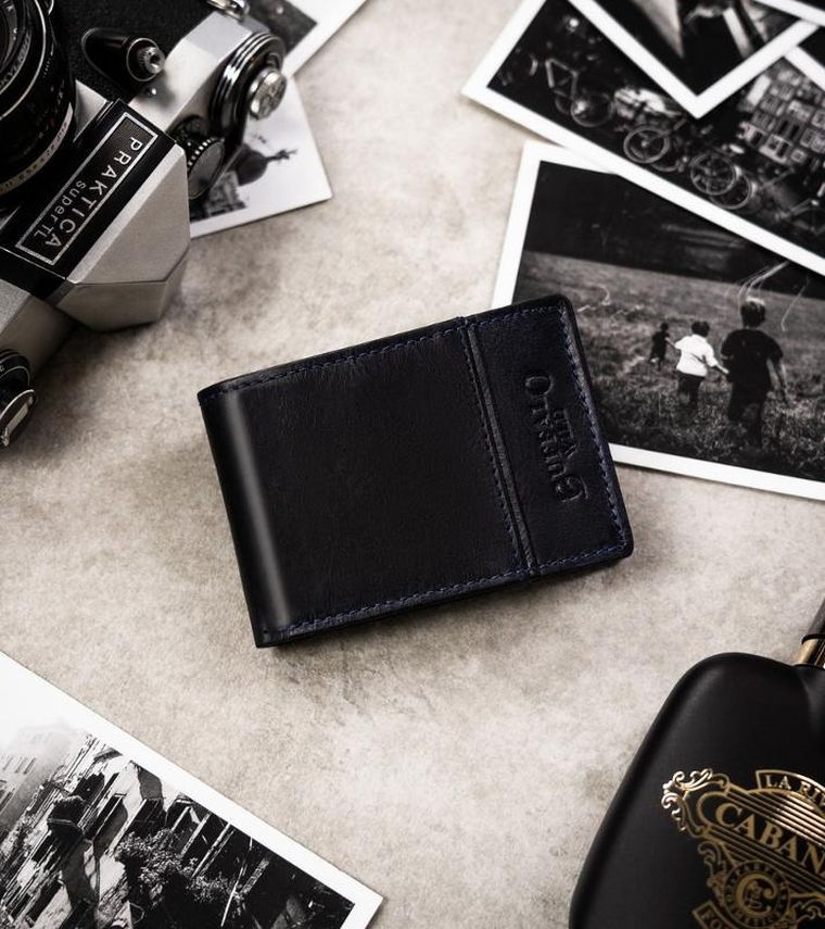 Portfel, czarny, skórzany, Buffalo Wild