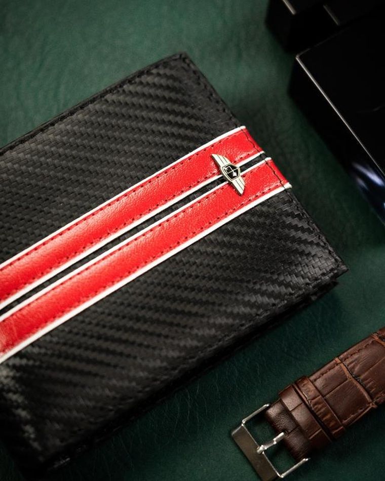 Portfel, czarny, skórzany, Peterson