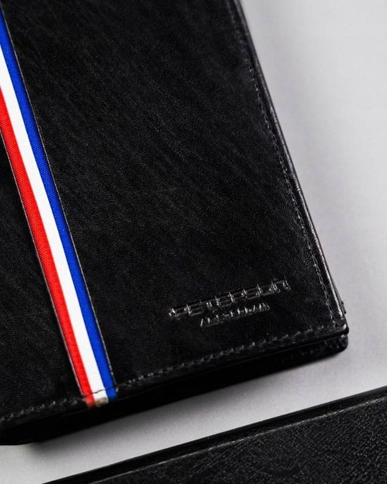 Portfel, czarny, skórzany, Peterson