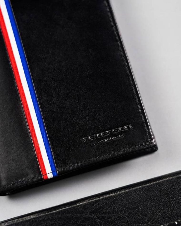 Portfel, czarny, skórzany, Peterson