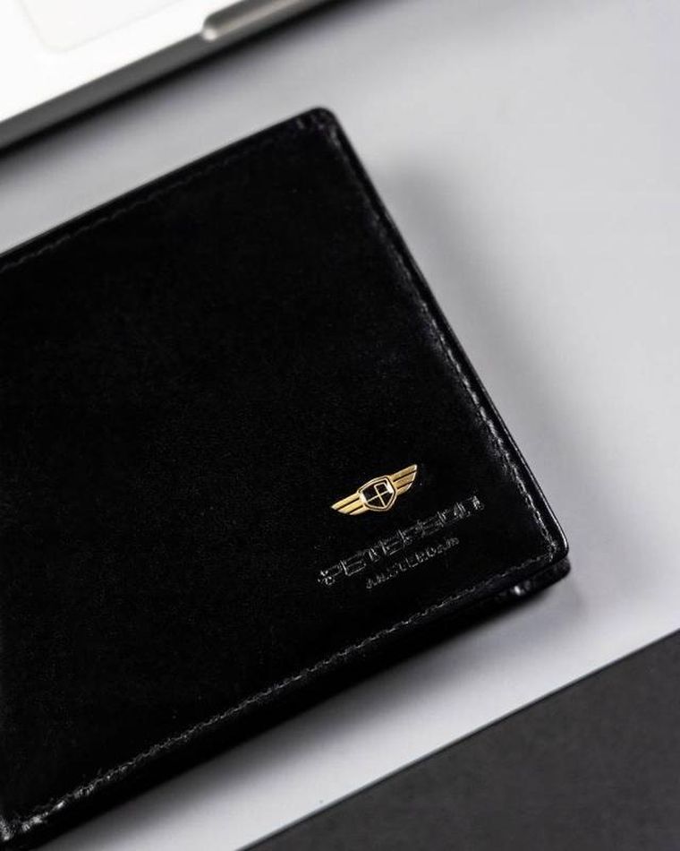 Portfel, czarny, skórzany, Peterson