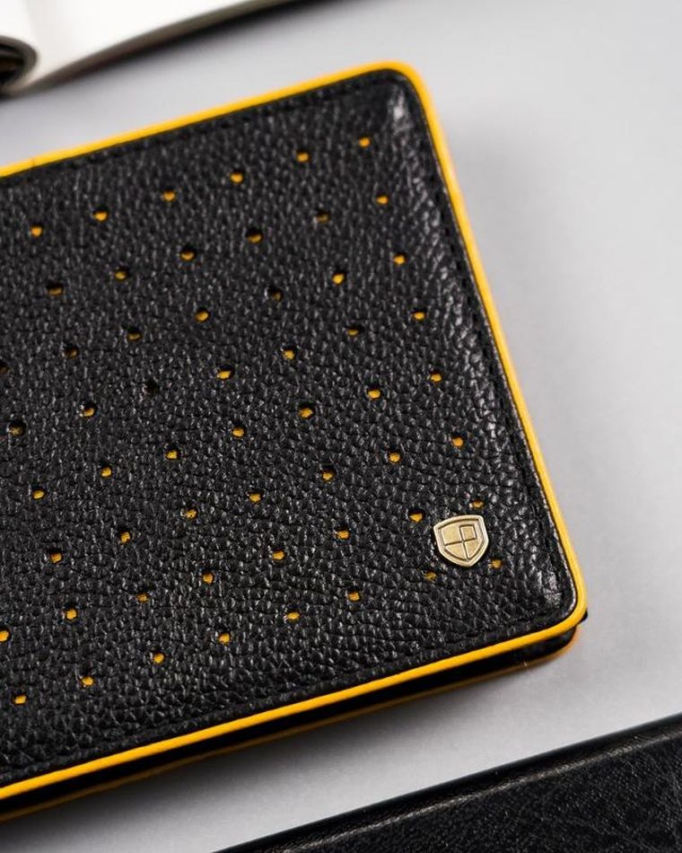 Portfel, czarny, skórzany, Peterson