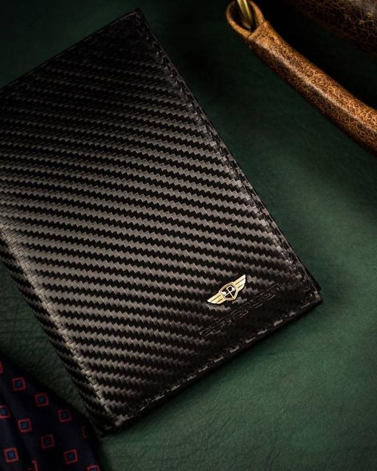 Portfel, czarny, skórzany, Peterson