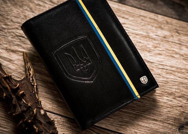 Portfel, czarny, skórzany, Peterson