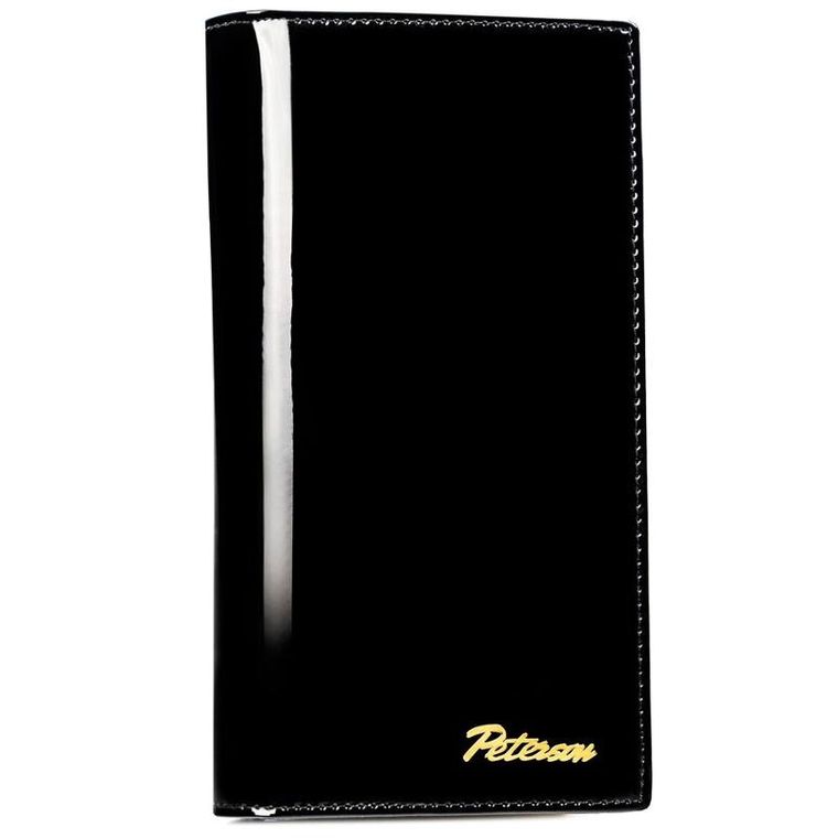 Portfel, czarny, skórzany, Peterson