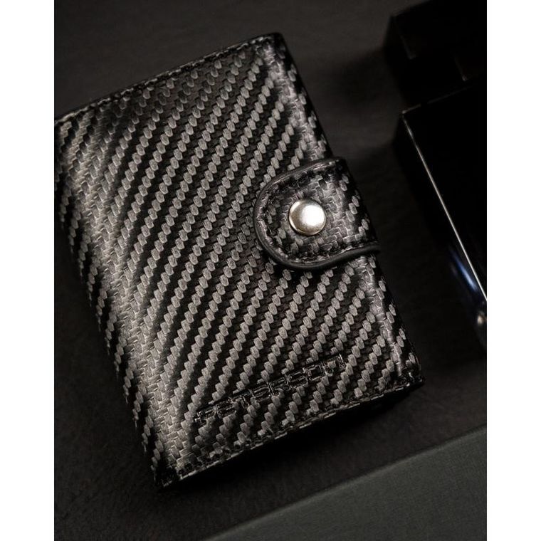 Portfel, czarny, skórzany, Peterson