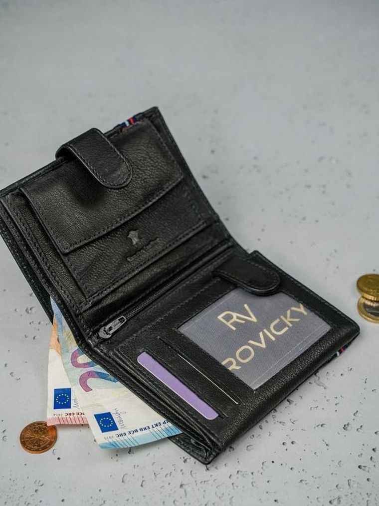 Portfel, czarny, skórzany, RFID, Always Wild