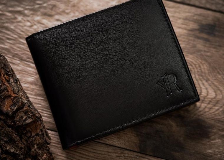 Portfel, czarny, skórzany, RFID, Rovicky