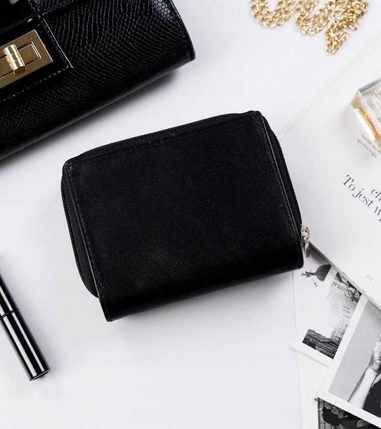 Portfel, czarny, skórzany, RFID, Rovicky