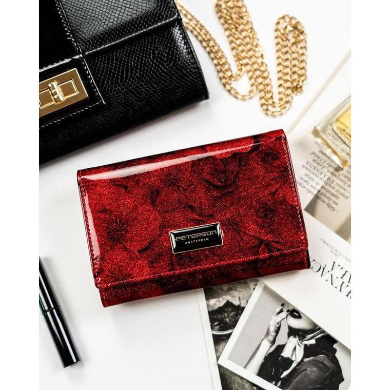 Portfel, czerwony, Peterson