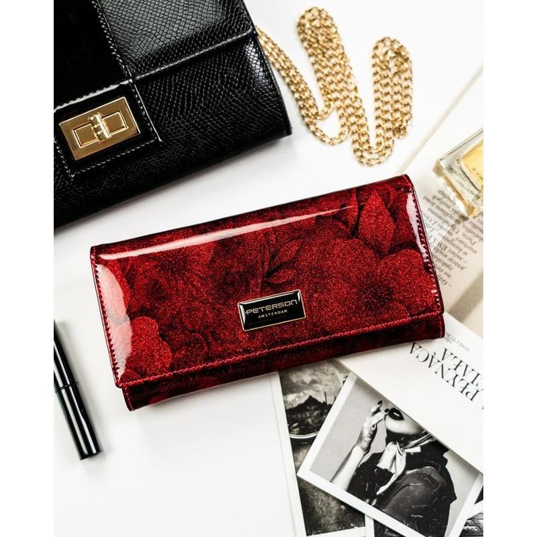 Portfel, czerwony, RFID, Peterson
