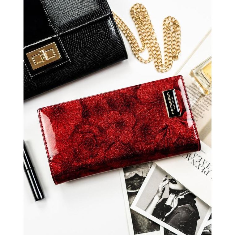 Portfel, czerwony, RFID, Peterson