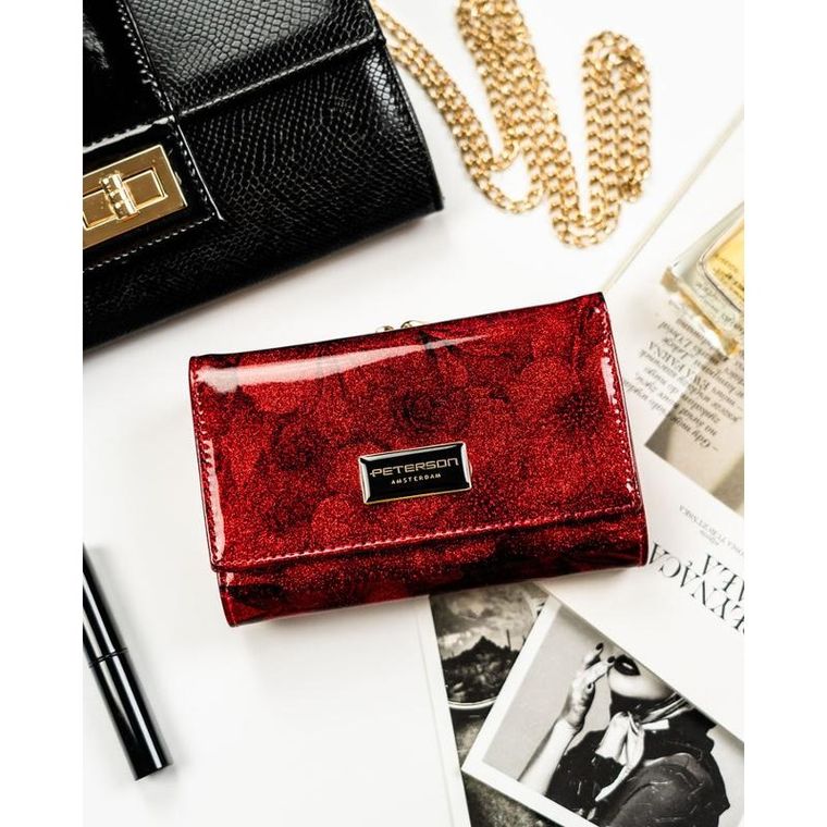 Portfel, czerwony, RFID, Peterson