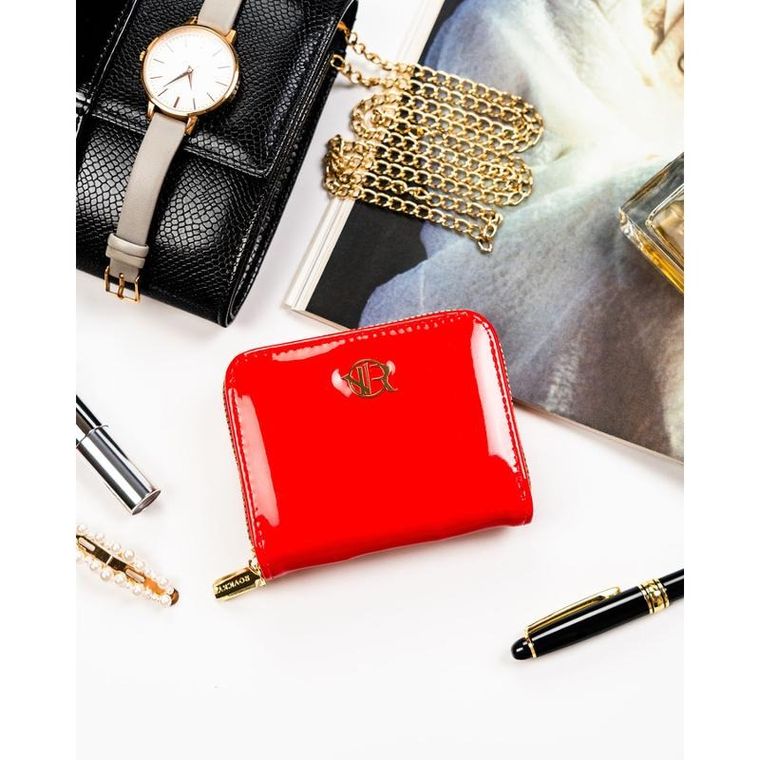 Portfel, czerwony, skóra ekologiczna, Rovicky