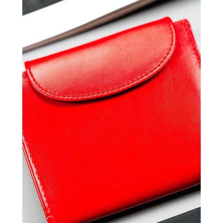 Portfel, czerwony, skórzany, 4U Cavaldi
