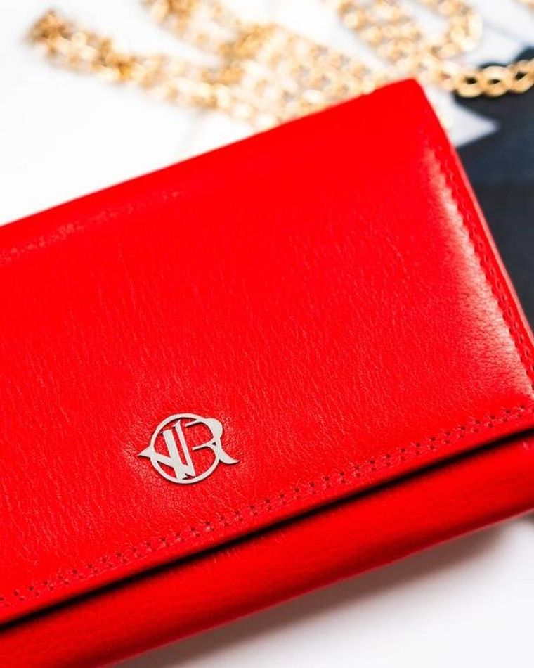 Portfel, czerwony, skórzany, Rovicky