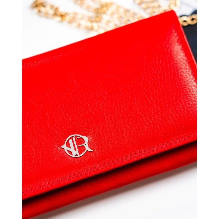 Portfel, czerwony, skórzany, Rovicky