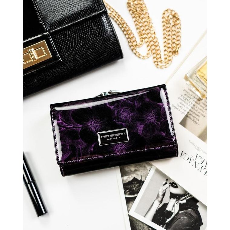 Portfel, fioletowy, Peterson