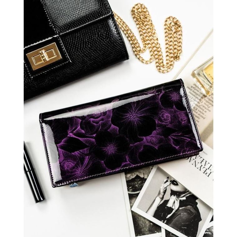 Portfel, fioletowy, RFID, Peterson