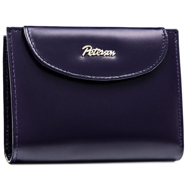 Portfel, fioletowy, skórzany, Peterson