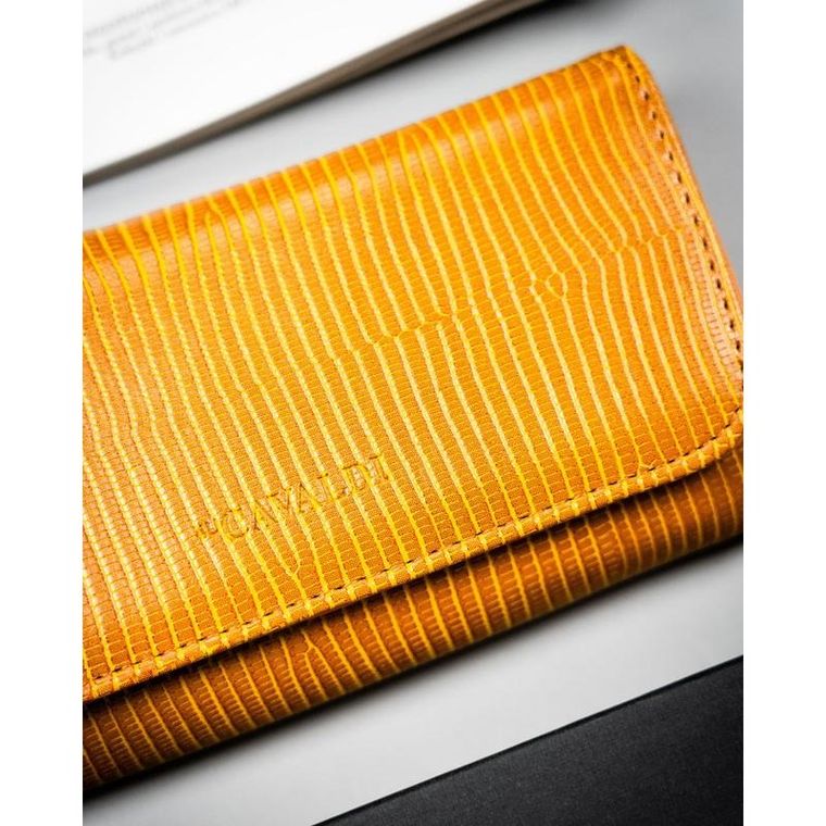 Portfel, jasnobrązowy, skóra ekologiczna, 4U Cavaldi