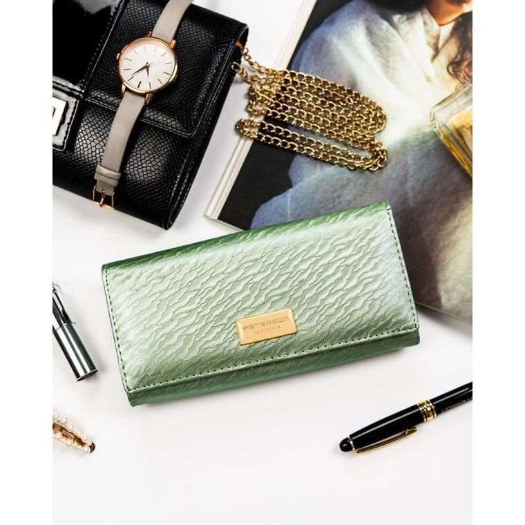 Portfel, jasnozielony, Peterson