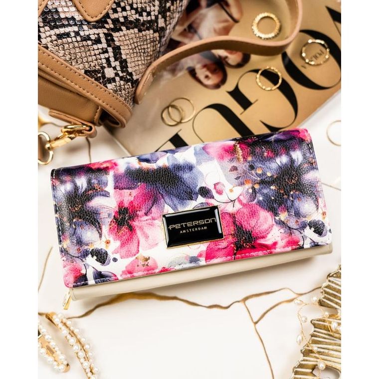 Portfel, mix, skóra naturalna i ekologiczna, Peterson