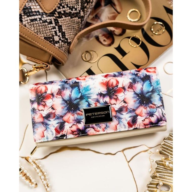 Portfel, mix, skóra naturalna i ekologiczna, Peterson