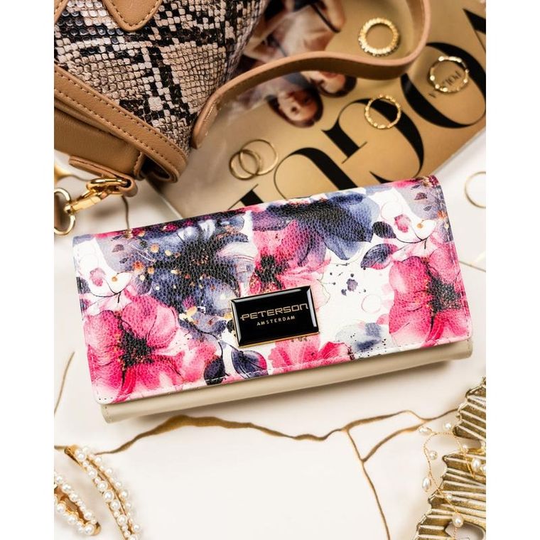 Portfel, mix, skóra naturalna i ekologiczna, RFID, Peterson