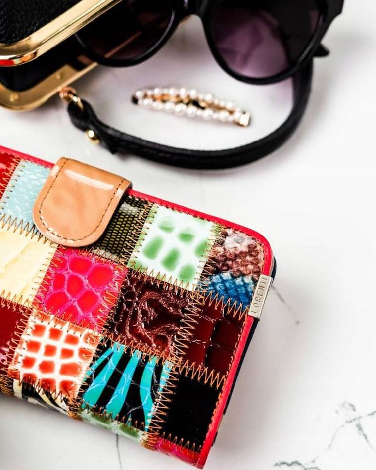 Portfel, mix, skórzany, Lorenti