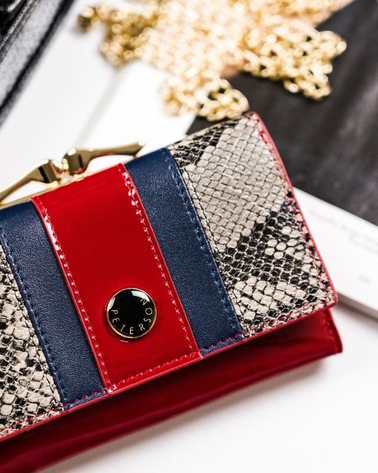 Portfel, mix, skórzany, Peterson