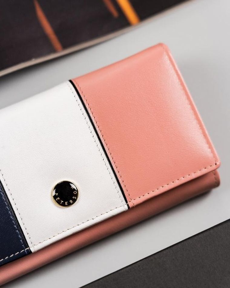 Portfel, mix, skórzany, Peterson