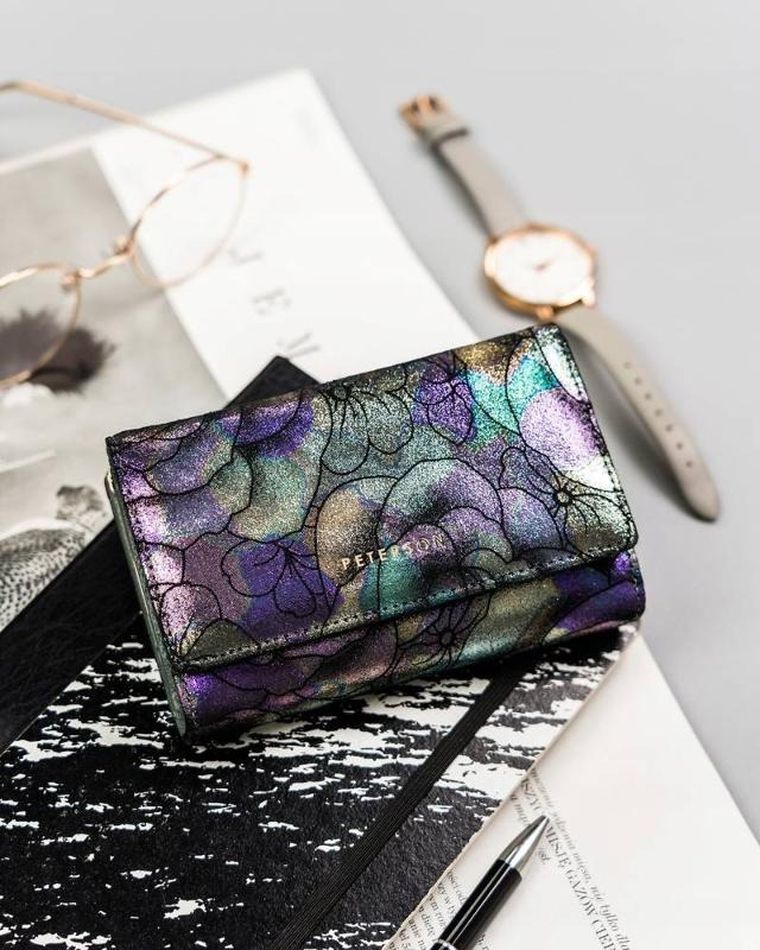 Portfel, mix, skórzany, Peterson