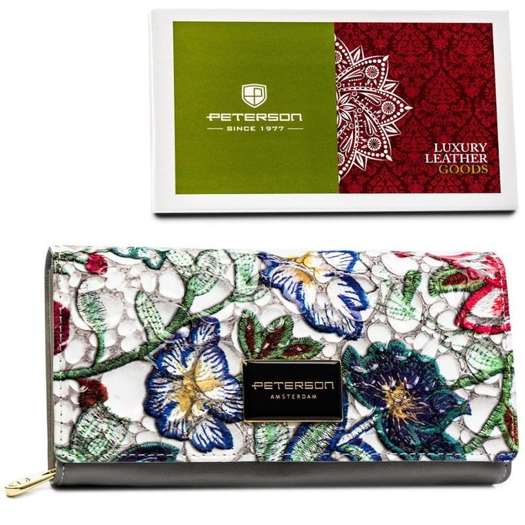 Portfel, mix, skórzany, Peterson